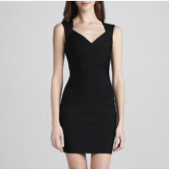 NWT HERVE LEGER Sarai Bandage Mini Dress Black Small - Picture 16 of 16